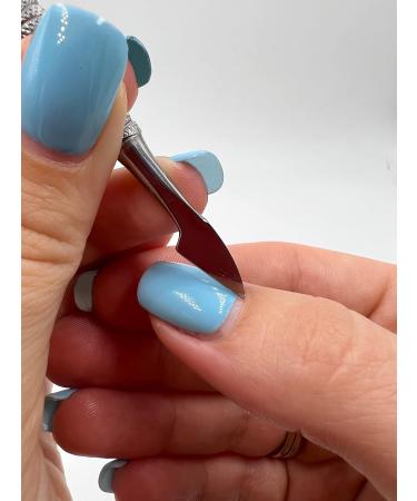 Cuticle Lifter and Pusher with Orange Stick BuduProfi Stainless Steel Manicure Pedicure (Orange Stick - Axe) - Buy Online on GoSupps.com