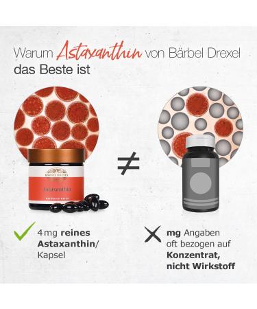 Buy B rbel Drexel Astaxanthin 4mg Softgel Capsules - Vegan Antioxidant from Haematococcus Pluvialis | 40 pcs for Immune Support - International Shipping - Buy Online on GoSupps.com
