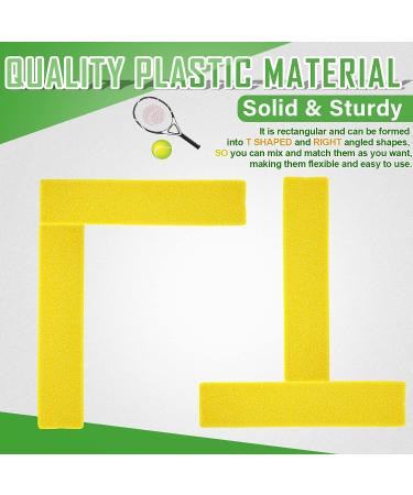 Yellow Court Line Marker Kit - Training Equipment for Tennis, Basketball, Volleyball & Badminton - Outdoor Court Boundary Markers for Kids - Buy Online on GoSupps.com