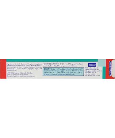 Virbac C.E.T. Enzymatic Toothpaste - Malt Flavor 2.5 oz (Pack of 2) | Best Dental Care for Pets | Buy Internationally Now - Buy Online on GoSupps.com
