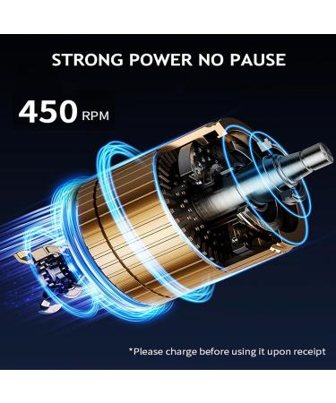 Electric Spin Scrubber Cordless Cleaning Brush with 6 Replaceable Brush Heads and Adjustable Extension Handle 450Rpm Automatic Brush Cleaner for Bathroom Floor Tile - Buy Online on GoSupps.com