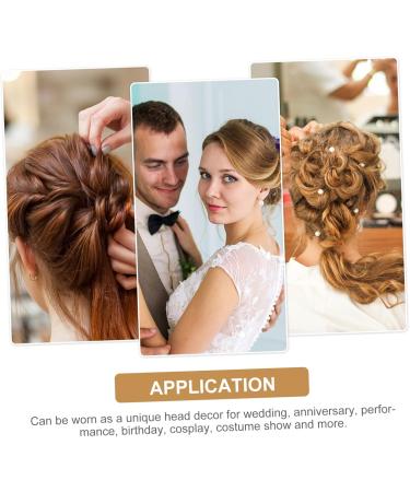 DOITOOL 1 Set Wedding Hair Comb Crystal Hair Comb Wedding Headdress Diamond Headpiece Bridal Headdress Vintage Bridal Hair Accessories for Prom Pearl Abs Rhinestones Bride Mosaic - Buy Online on GoSupps.com