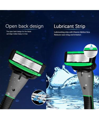 Premium Shaving Set with 7 Interchangeable Heads | Non-Slip Grip | Suitable for All Skin Types - International Shipping Available - Buy Online on GoSupps.com