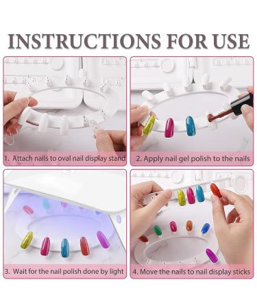 Noverlife Upgraded 120 Nail Colors Chart Display Book - No Glue Needed, White Nail Sample Book with Tips - Nail Polish Display & Sample Set - Buy Online on GoSupps.com