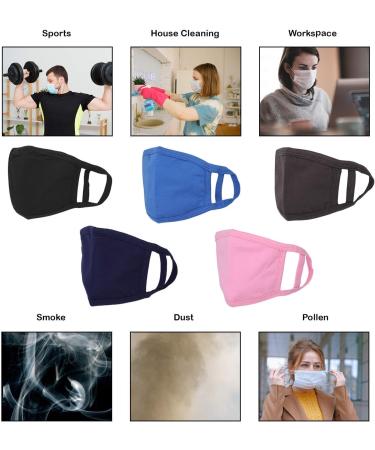 Unisex Royal Blue Cotton Face Masks for Children - Protection from Pollution | 14cm x 10cm | Shop Now - Buy Online on GoSupps.com