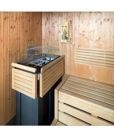 Naedien Sauna Timer 2-Minute Hourglass Thermometer Wooden & Heat-Resistant Glass for Precise Temperature Timing (0 to 140 C) | International Shipping - Buy Online on GoSupps.com
