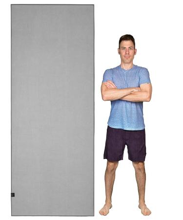 Tatago XL Hot Yoga Mat Towel-85 x30 Soft Microfiber & Silicone Yoga Towels for Hot Yoga Non Slip Long for a XL Yoga Mat. Perfect Non Slip Bath Mat Towel, Floor Towel or Yoga Hand Towel as Well. Grey - Buy Online on GoSupps.com