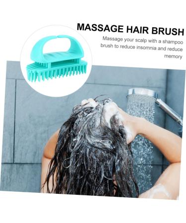 Collbath 2-in-1 Silicone Shampoo Brush for Women - Scalp Massager & Hair Cleaning Tool - Blue 10.5x7x5.5cm - Ideal for Adult Hair Care - Buy Online on GoSupps.com