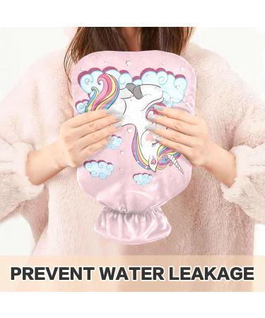 Naanle Cute Unicorn Hot Water Bottle - 1L Warm Therapy for Pain Relief | Ideal Bed & Hand Warmer for Hot & Cold Use - Buy Online on GoSupps.com
