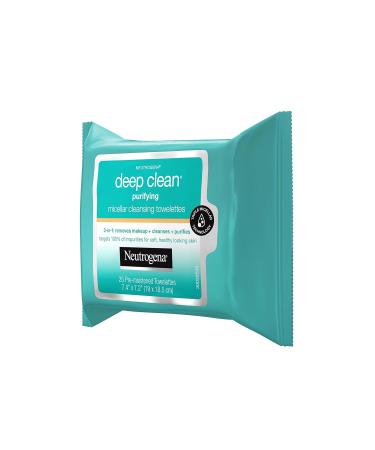 Neutrogena Deep Clean Purifying Micellar Cleansing Towelettes - 25 Count - Buy Online on GoSupps.com