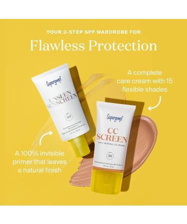 Supergoop! CC Screen SPF 50 PA++++ Mineral CC Cream - Tinted Moisturizer with Broad Spectrum Sunscreen - Buy Online on GoSupps.com