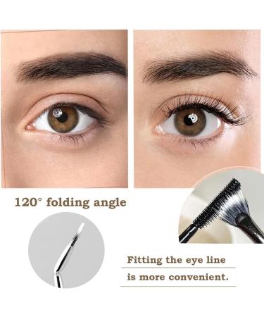 IFFANY 2024 New Folding Corner Fan Shape Mascara Brush Folding Corner Fan Shape Mascara Brush Suitable for upper and lower eyelashes 3 pieces - Buy Online on GoSupps.com
