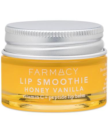 Farmacy Peptide Lip Balm - Lip Smoothie Hydrating Lip Balm with Vitamin C to Visibly Plump + Smooth Lip Lines - Nourishing Lip Treatment with a High-Gloss Finish - Honey Vanilla (10g)