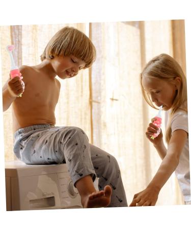 Healvian Children's Toothbrush Set - 6 Soft Bristle Cartoon Baby Brushes for Toddler Teeth Care - Pink Bear Design - Buy Online on GoSupps.com