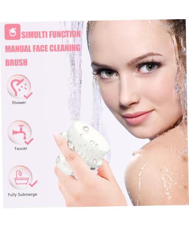 DOITOOL Cleansing Brush Facial Brush Manual Cleaning Brush Electric Facial Cleaner Face Scrubber Multifunctional Cleaning Brush Pore White Makeup Remover Brush Pp - Buy Online on GoSupps.com