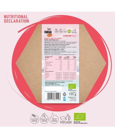 Buy Super Fudgio Bio Vegan Bonbons - Gluten-Free Christmas Gift Box | Organic Caramel Candies with Coconut Milk & Sugar | 195g Toffee Cocoa Caramel & Salt - Buy Online on GoSupps.com
