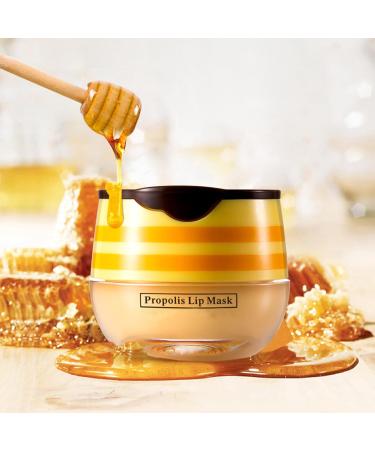Lip Mask Honeybalm Lip Balm Propolis Moisturizing Lip Care Cream for Day&Night Lip Care Lip Line Reduce Hydrate & Plump Dry Chapped Lips - Buy Online on GoSupps.com