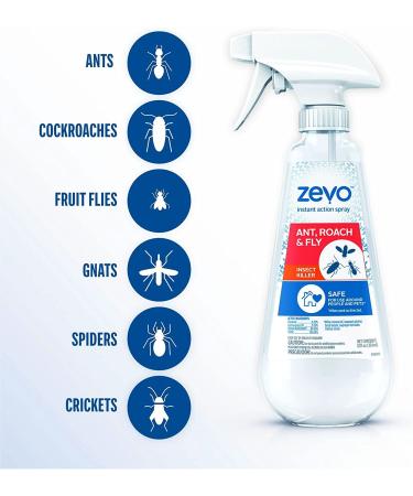 Ant, Roach, and Fly Killer Spray 12oz - Fast-Acting Pest Control Solution - Buy Online on GoSupps.com
