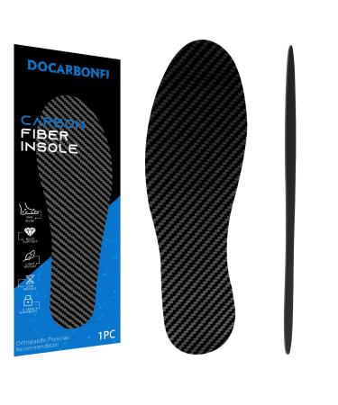 Carbon Fiber Insole 1 Piece  Rigid Graphite Shoe Insert for Arthritis  Turf Toe  Hallux Limitus  Hallux Rigidus  Foot Fractures  Mortons Neuroma Inserts  Alternative to Post Op Shoe 265mm