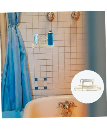 Alipis 3 STK Toothbrush Dispenser & Holder - Stylish Bathroom Storage for Electric Toothbrushes - Wall-Mounted Toothpaste Organizer - Gold Iron Wave Design (28x11.5x9cm) - Buy Online on GoSupps.com
