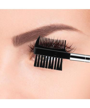 2Pcs Eyelash Brush Comb & Eyebrow Brush Set - Reusable Dual Applicator for Eyelash Extensions | Perfect Makeup Accessory - Buy Online on GoSupps.com