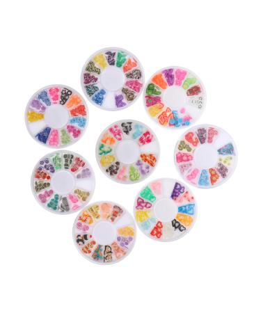 DOITOOL 24 Boxes Soft Pottery Fruit Slices for Nail Diy Patch Manicure Decor Decorative Clay Patch Assorted Nail Slices Charms Nail Art Craft Patch Cartoon Polymer Clay Decorations 3d