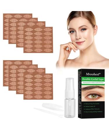 Eyelid Tape Eyelid Lift Strips 288Pcs Droopy Eyelid LifterEyelid Tape for Hooded Eyes Invisible Eyelid Lift Strips Self-Adhesive Breathable & Waterproof with tweezers fork XL