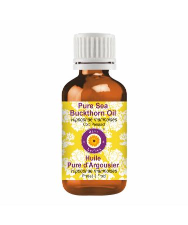 Deve Herbes Pure Sea Buckthorn Oil (Hippophae rhamnoides) 100% Cold Pressed 10ml (0.33 oz) 0.33 Fl Oz (Pack of 1)