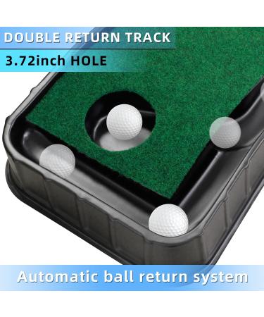 MYKUJA Putting Green with Automatic Ball Return - Indoor and Outdoor Mini Putting Mat for Home and Office - Mini Golf Game and Training Aid - Buy Online on GoSupps.com