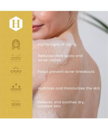 Acne Body Wash for Women and Men - Hydrating Face and Body Cleanser - Gentle Exfoliating Formula with Manuka Honey, Coconut Oil, and Aloe Vera - Sulfate Free - 16oz - Buy Online on GoSupps.com