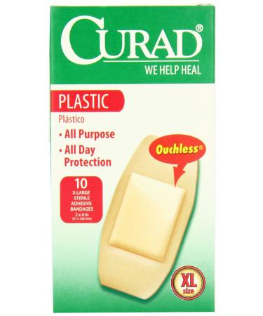 Curad Plastic Bandage 2x4 Size 10ct Curad Plastic Bandage 2x4 10ct