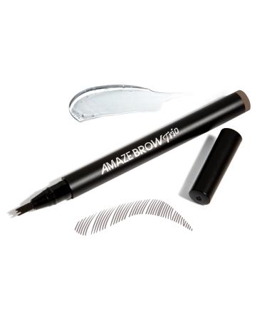 MasterGlam Amaze Brow 2-in-1 Growth Serum and Tint Pen  Waterproof & Long-Lasting  Dark Brunette Medium to Dark Brunette