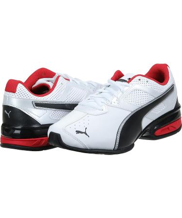 PUMA Men's Tazon 6 Sneaker - White/Black/Silver - Size 10 - Buy Online on GoSupps.com
