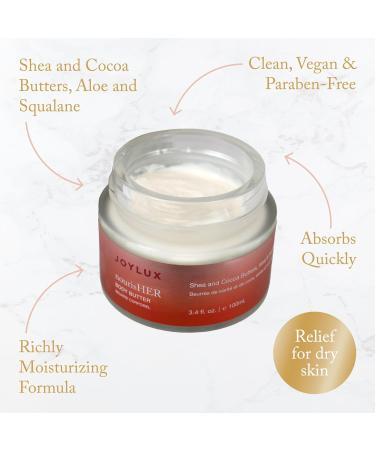 nourisHER Body Butter - Intense Hydration for Dry Skin | Shea Butter Cocoa Butter Aloe Vera & Squalane | 3.4 oz Creamy Moisturizer - Buy Online on GoSupps.com