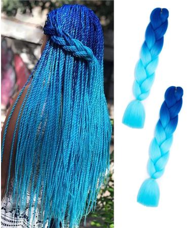 Braid Hair African Braid Extension 24" Colorful Braiding Braids Hair Extensions Colorful braided hair Birthday Party Afro Braids Crochet Twists Hair Accessories (Color : A)