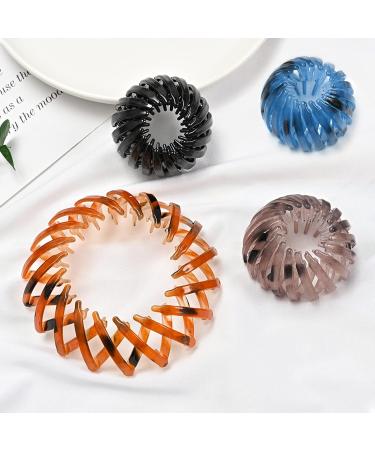 Shop Mlloaayo Simple Head Accessories - Horsetail Buckle Balls Hair Clip & Ponytail Hairpin in 4 Colors | Stylish Birds Nest Shape Hair Ornaments - International Shipping Available! - Buy Online on GoSupps.com