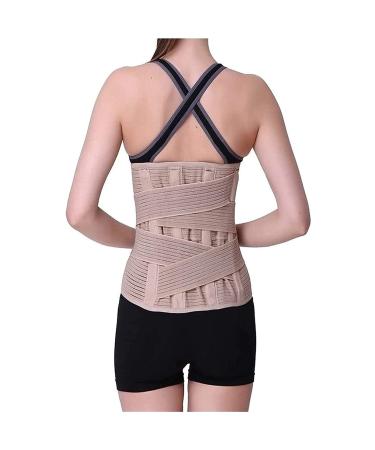 Lower back support of adjustable lordosis support belts Double compression for women and men pain relief and injury prevention of widespread and extended breathable belt (size xxxl