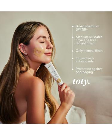 Ilumina CC Cream SPF 50+ by Sofia Vergara - 100% Mineral Color Correcting Foundation Non-Comedogenic Medium Coverage - 3W Tawny Beige - International Shipping Available - Buy Online on GoSupps.com