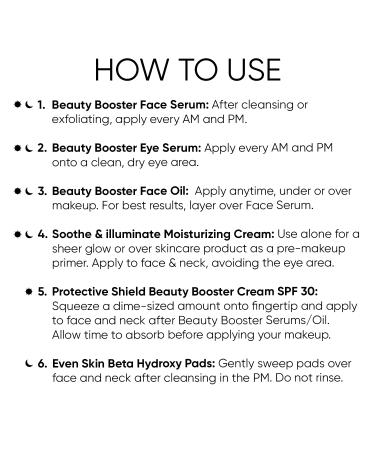 Trish McEvoy Beauty Booster Must Haves Travel Set | 6-Piece Correct & Brighten Collection for Radiant Skin - Hydroxy Pads Face & Eye Serums Moisturizer & SPF 30 - Buy Online on GoSupps.com