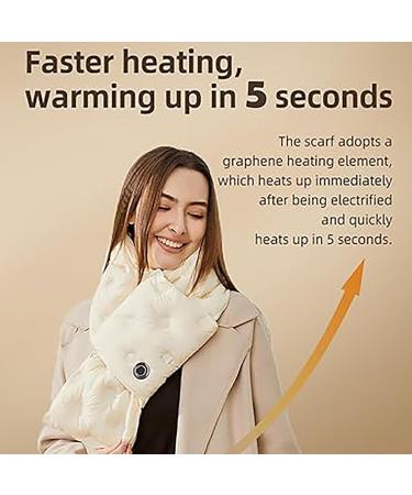 Shop Heated Scarf - Graph Heating 3 Levels (45 C - 65 C) Waterproof & Double-Sided | Perfect Winter Gift for Men & Women - Ideal for Skiing & Outdoor Activities - Buy Online on GoSupps.com