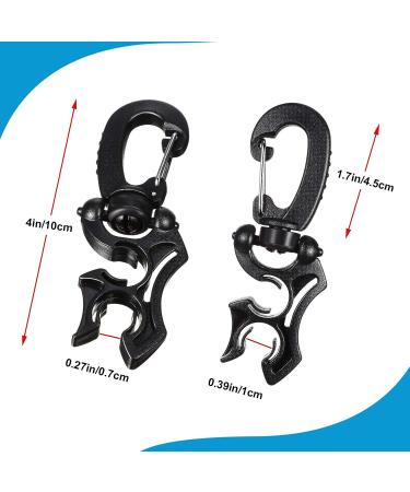 Weewooday 3 Piece Diving Hose Holder Clip - Double BCD Hose Clip with Snap Hook Buckle - Dive Snorkeling Accessories - Buy Online on GoSupps.com