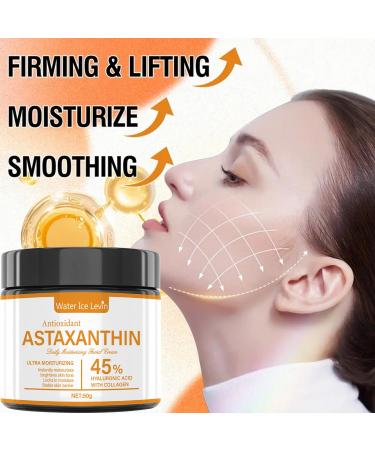 2PCS Astaxanthin Face Cream Anti-Aging Face Moisturizer For Reduce Wrinkles & Fine Lines Daily Repair Facial Moisturizing Cream for Women and Men Antioxidant and Nourish All Skin Types - Buy Online on GoSupps.com