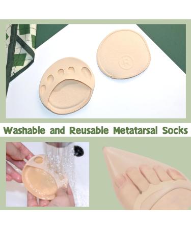 Metatarsal Pads Invisible Socks | Soft Reusable Foot Cushions for Runners | Pain Relief for Women & Men - Buy Online on GoSupps.com