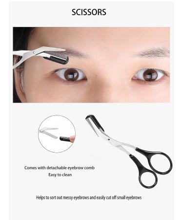 11pcs Eyebrow Grooming Set with Trimming Kit, Scissors, and Brush - Complete Eyebrow Tools for Precise Grooming - Buy Online on GoSupps.com