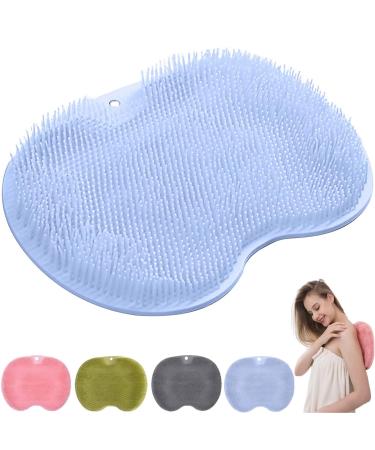 Foot brush for the shower footbrush footwear non -slip silicone massage pad clother massage device shower with non -slip suction cup cleaned peeling foot circuit relieves tired feet without bending down