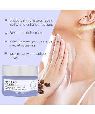 Tighten Neck Firming Cream Tighten And Lift Neck Cream Anti-Aging Neck Cream for Tightening Tighten and Lift Neck Cream Tightening Moisturizer for Neck Eliminates Wrinkles & Hydrating-Men & Women - Buy Online on GoSupps.com