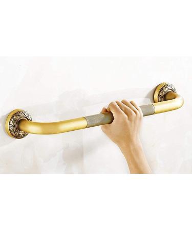 Bathroom Grab Bar Brass Retro Anti-skid Track Shower Disabled Support Grab Bar Towel Rack (Color : Black) (Brass) - Buy Online on GoSupps.com
