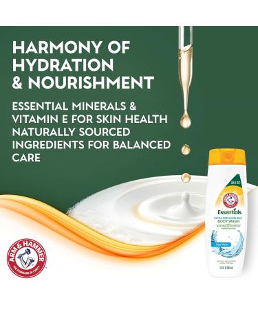 Essentials Body Wash for Women - Moisturizing Clear Water 22.5oz - Non-Toxic Shower Essential - Buy Online on GoSupps.com