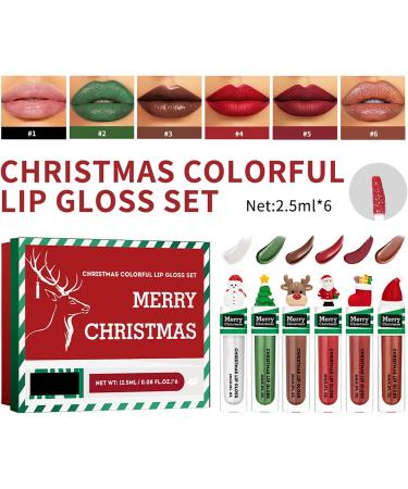 Lot de 6 rouges l vres hydratants mats pour No l - Brillant l vres color - Imperm able - Tint - Buy Online on GoSupps.com