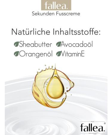 Fallea Shea Butter Foot Cream with Avocado & Orange Oil | 24H Moisture for Dry Feet | Nourishing Foot Care for All Skin Types (200ml) - Buy Online on GoSupps.com